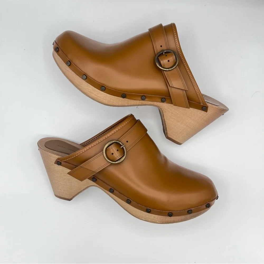 Isabel Marant Sz 41 / 11 Taiya Studded Leather Clogs - Picture 3 of 11